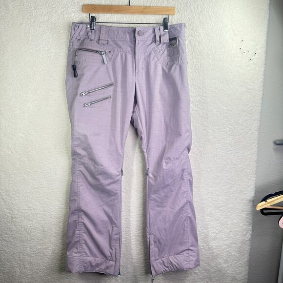 Oakley Women's Purple Gretchen Bleiler Insulated Snowboard Pants Size M - Picture 12 of 15